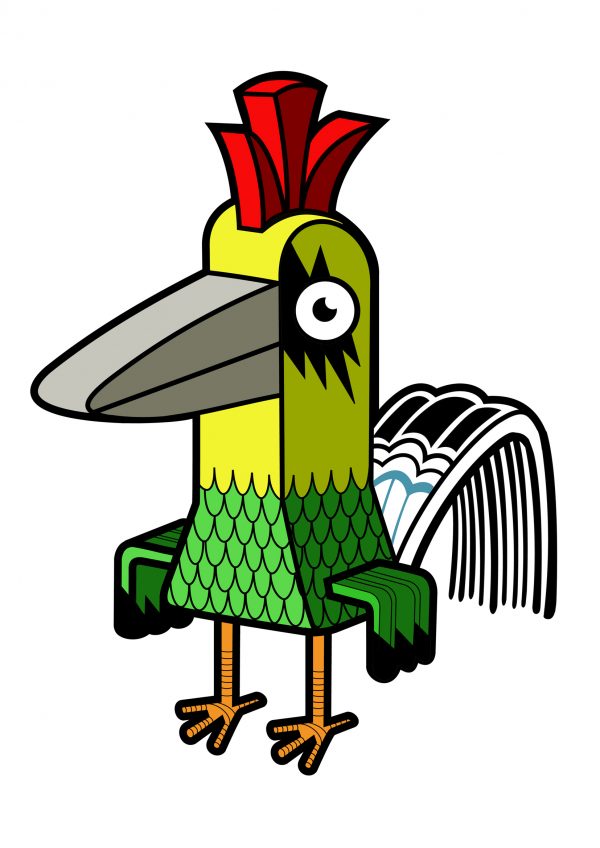 Lámina Ilustración rock bird - Imagen 2