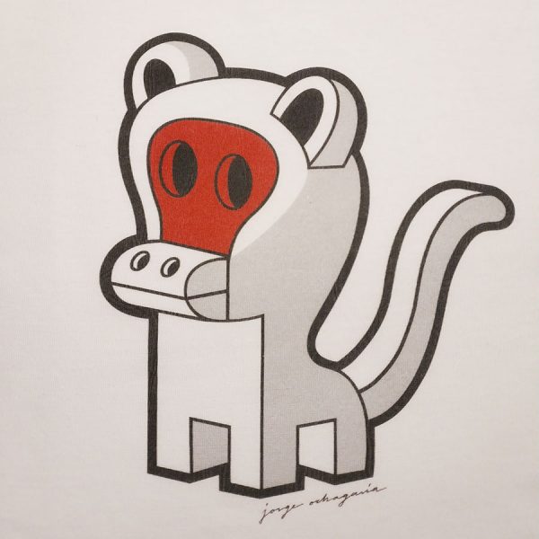 Camiseta orgánica con ilustración Monkey