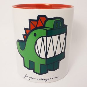 Taza de ceramica con ilustración Dragón