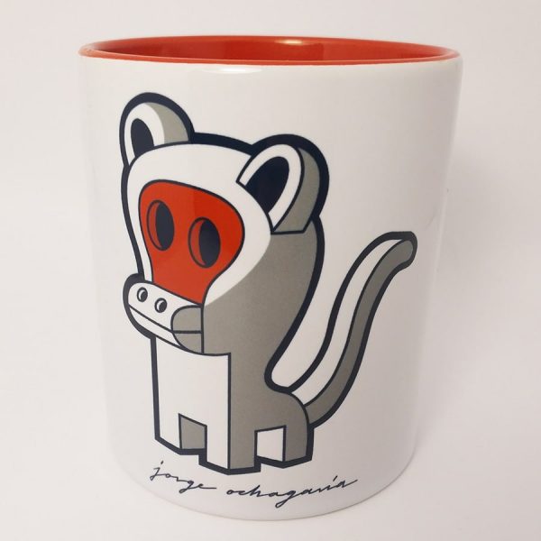 Taza de ceramica con ilustración Monkey